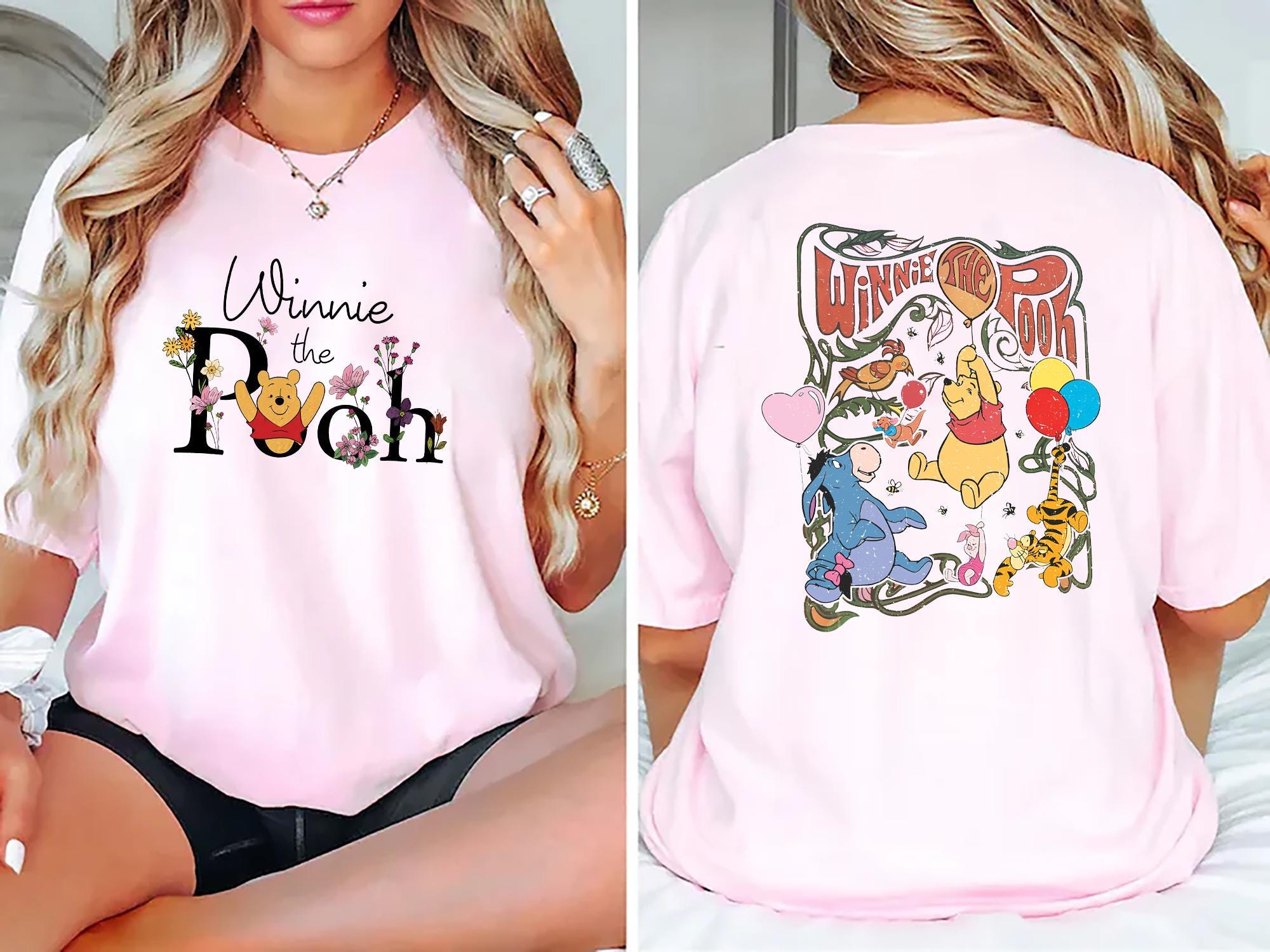 Winnie the Pooh and Friends T Shirt Pooh Tigger Piglet Eeyore Disney Character Tee for Kids and Adults Best Gift for Winnie the Pooh Lovers Graphic Tee – Cozy Vibes · Must-Have Style