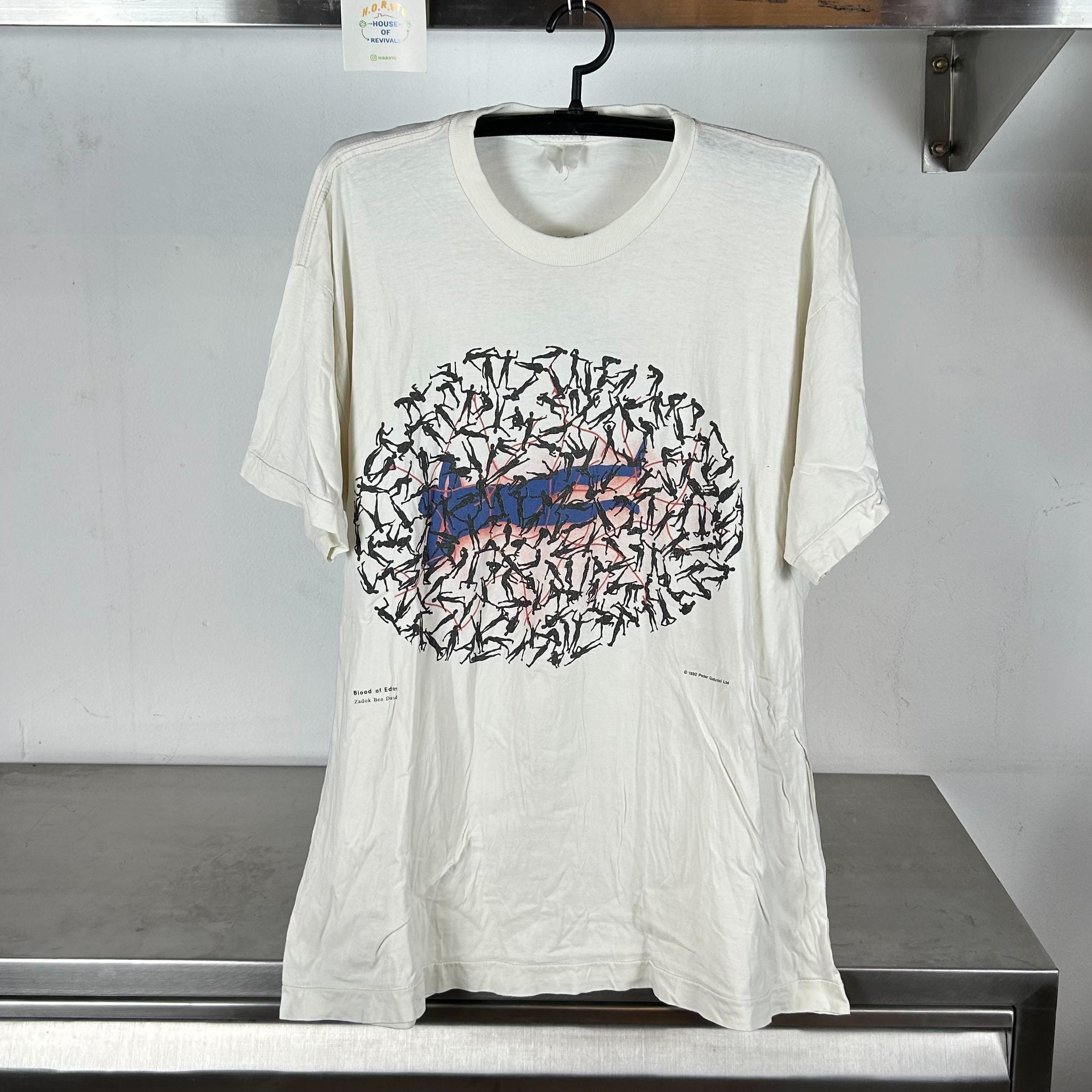 Vintage 1992 Peter Gabriel Secret World Us Tour Concert Promo XL single stitch T shirt Vintage Tour Vintage Tshirt Band tees Graphic Tee – Bold Style · High-Quality Print