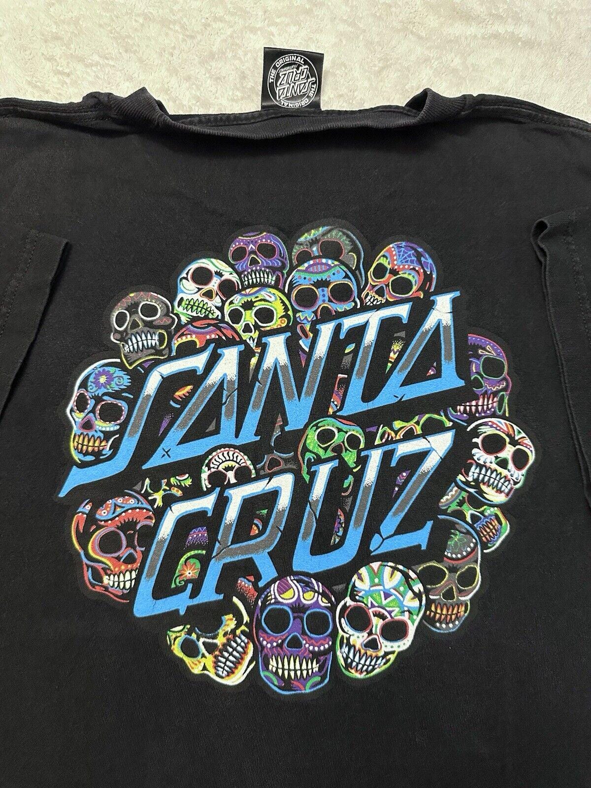 Vintage 2000s Santa Cruz Skateboards Skate Art Skull Masks Streetwear T Shirt M Graphic Tee – Feel-Good Design · Great Gift For Fans