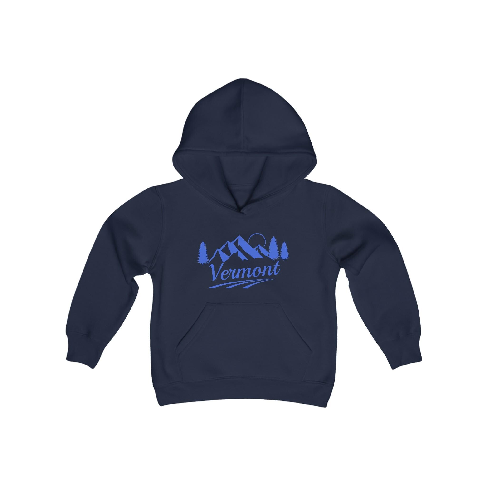 Retro Vermont Youth Hoodie Mountain Vermont Kids Sweatshirt Cute Vermont Children39s Pullover Personalization Available Hoodie – Easygoing Wear · Trending Graphic Apparel