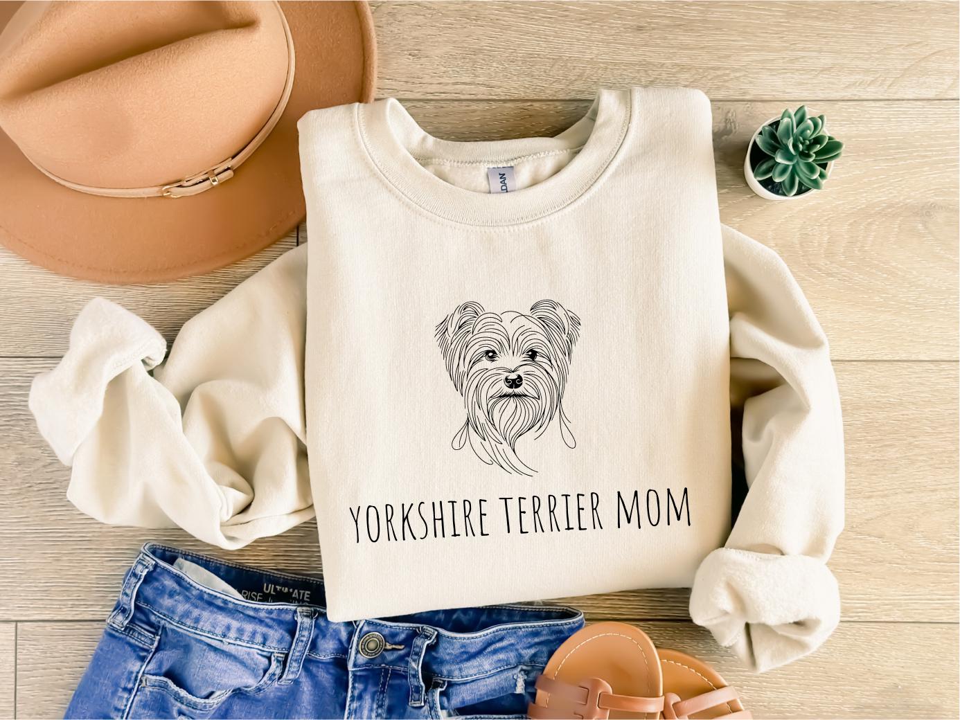 Personalisierbares Yorkshire Terrier Sweatshirt Dog Owner Gift Custom Dog Shirt Yorkshire Terrier Pullover Yorkshire Terrier Geschenk Sweatshirt – Bold Style · Great Gift For Fans
