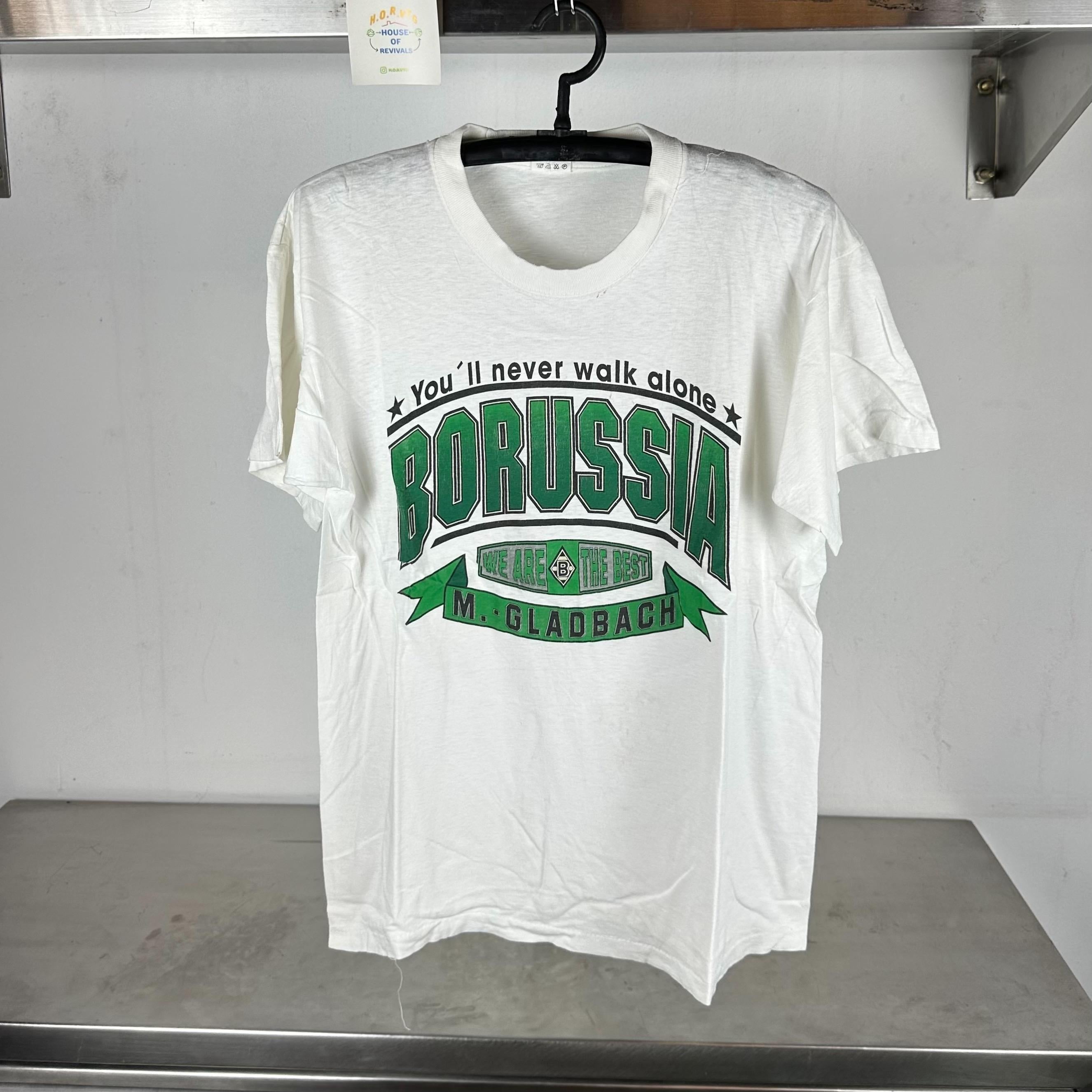 Vintage 90s Borussia Gladbach German Soccer team We are the Best single stitch T shirt Soccer Tees Vintage Soccer Vintage Sports Graphic Tee – Soft Feel · High-Quality Print