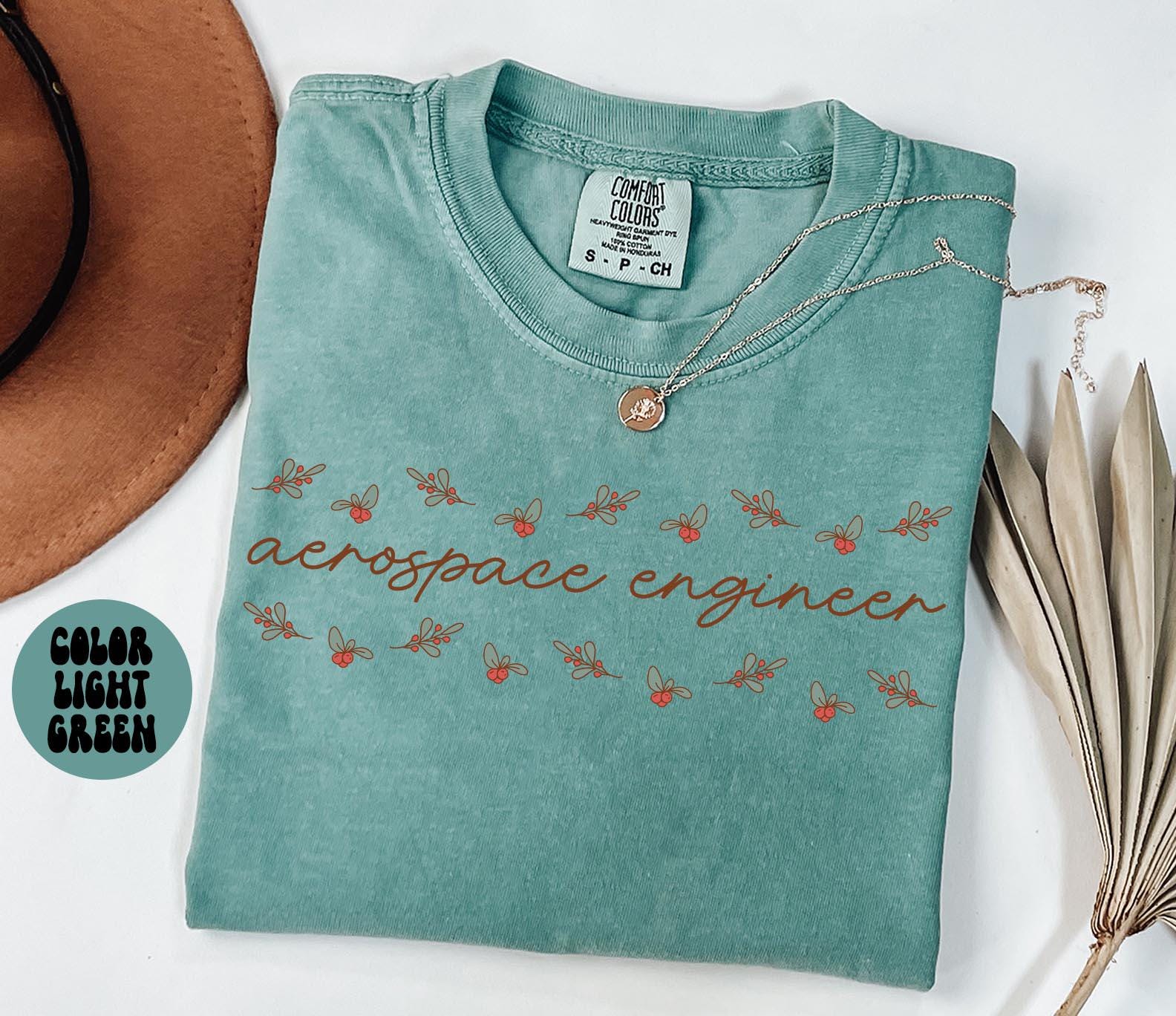 Aerospace Engineer Christmas Shirt Aerospace Engineer Shirt Gifts Holly Shirt Comfort Colors Tshirt Crewneck Tee Women Graphic Tee – Soft Feel · Top Pick For Any Outfit