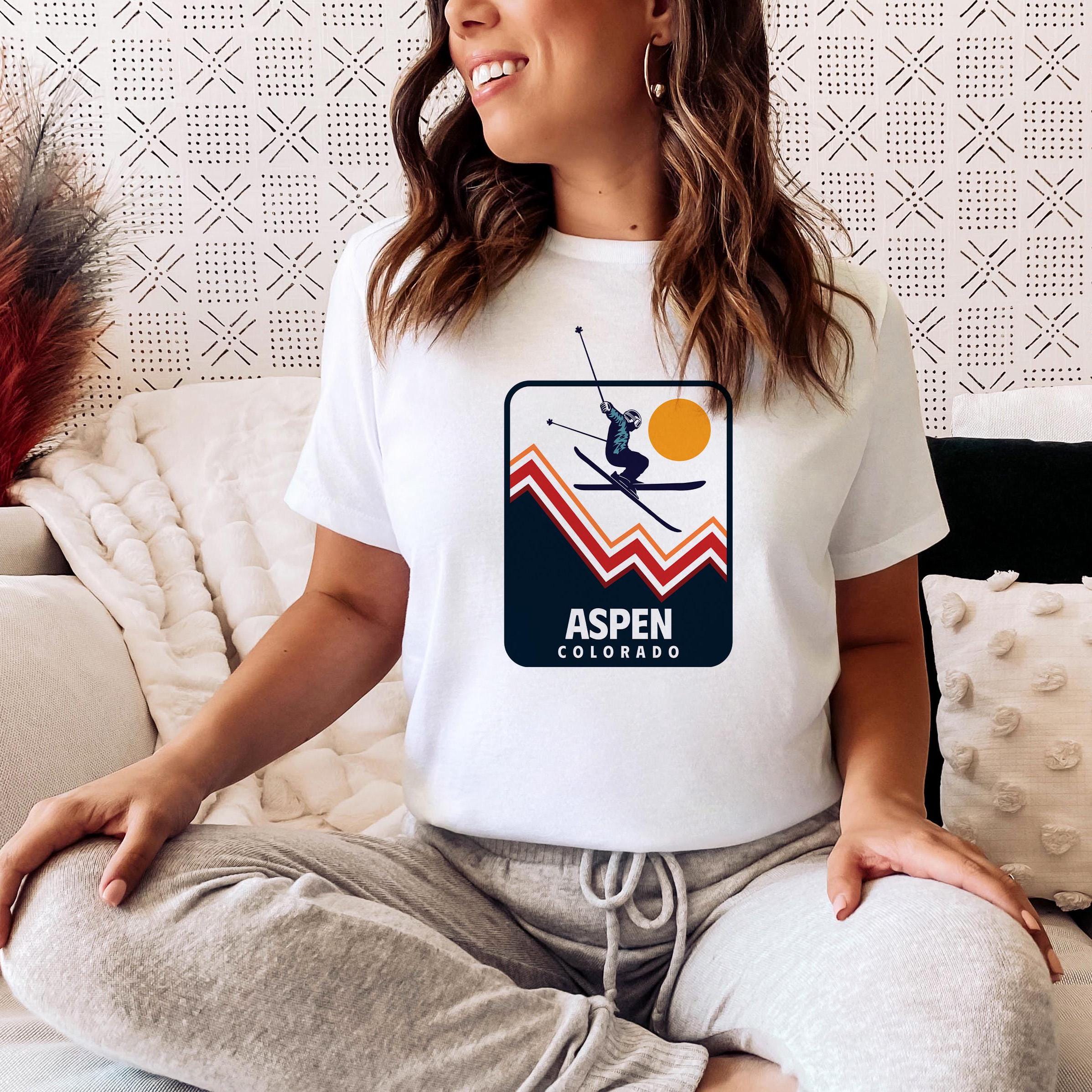Aspen Colorado TShirt Snow Ski Jump Unisex Aspen Shirt Personalization Available Graphic Tee – Premium Graphic · Must-Have Style