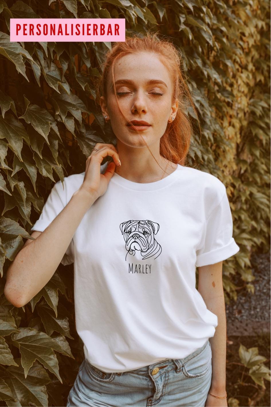 Personalisierbares Bulldogge T Shirt Hundebesitzer Geschenk Custom Hunde Shirt Bulldog Shirt Bulldog Geschenk Graphic Tee – Easygoing Wear · Great Gift For Fans