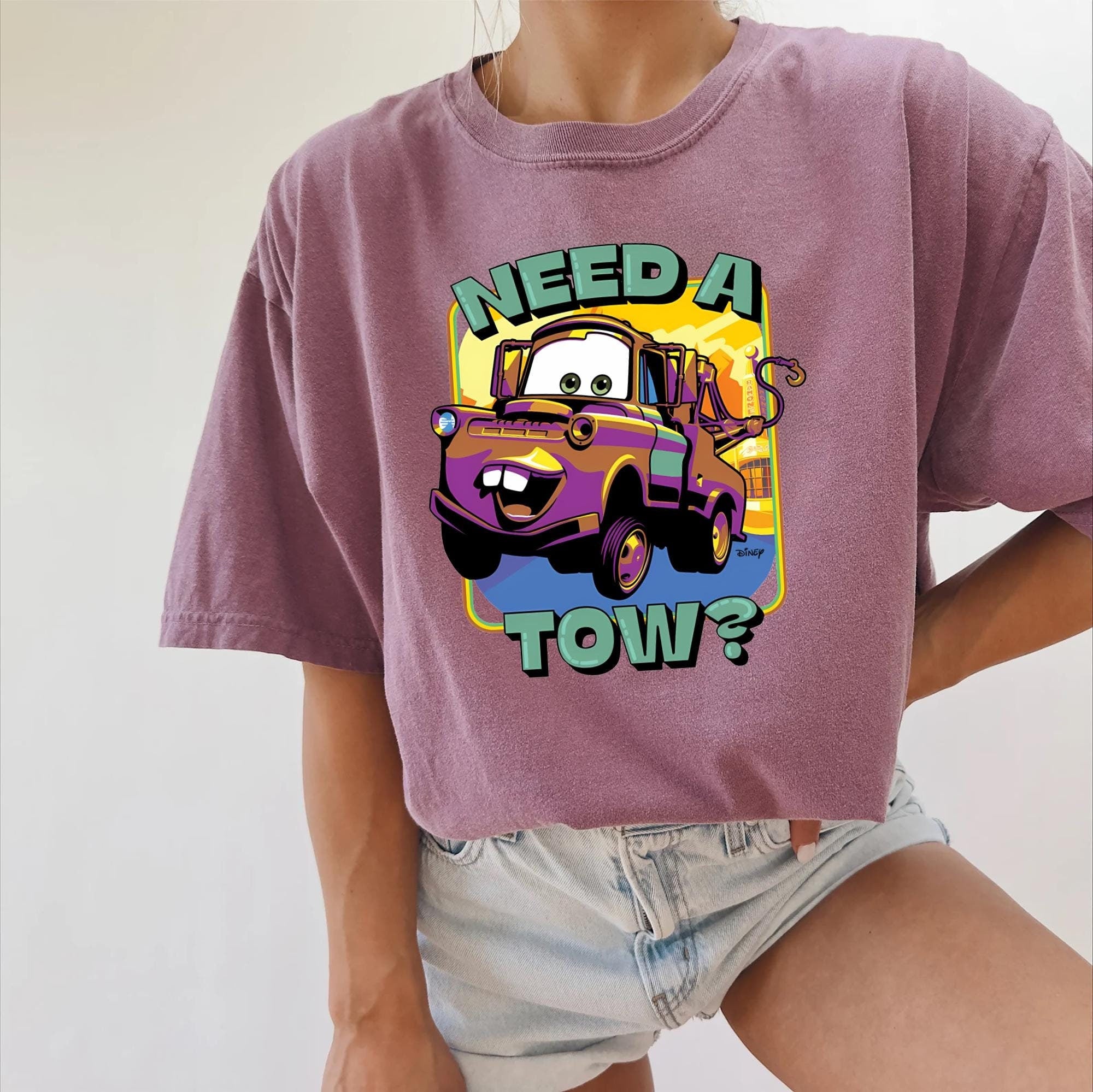 Tow Mater Shirt Cars Tow Mater Truck T shirt Radiator Springs Disneyland Disney World Family Shirts Adult Kids Toddler Graphic Tee – Warm & Stylish · High-Quality Print