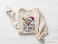 Santa39s Hot Mess Sweater Christmas Martini Hoodie Christmas Drink Sweatshirt Christmas Party Shirts Christmas Clothing For Womens Hoodie – Cozy Vibes · Must-Have Style