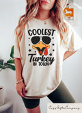 Coolest Turkey In Town Shirt Funny Thanksgiving Shirt Fall Sweatshirt Thanksgiving Gifts Thanksgiving Family Matching Shirts Sweatshirt – Fan Favorite · Perfect For Daily Wear