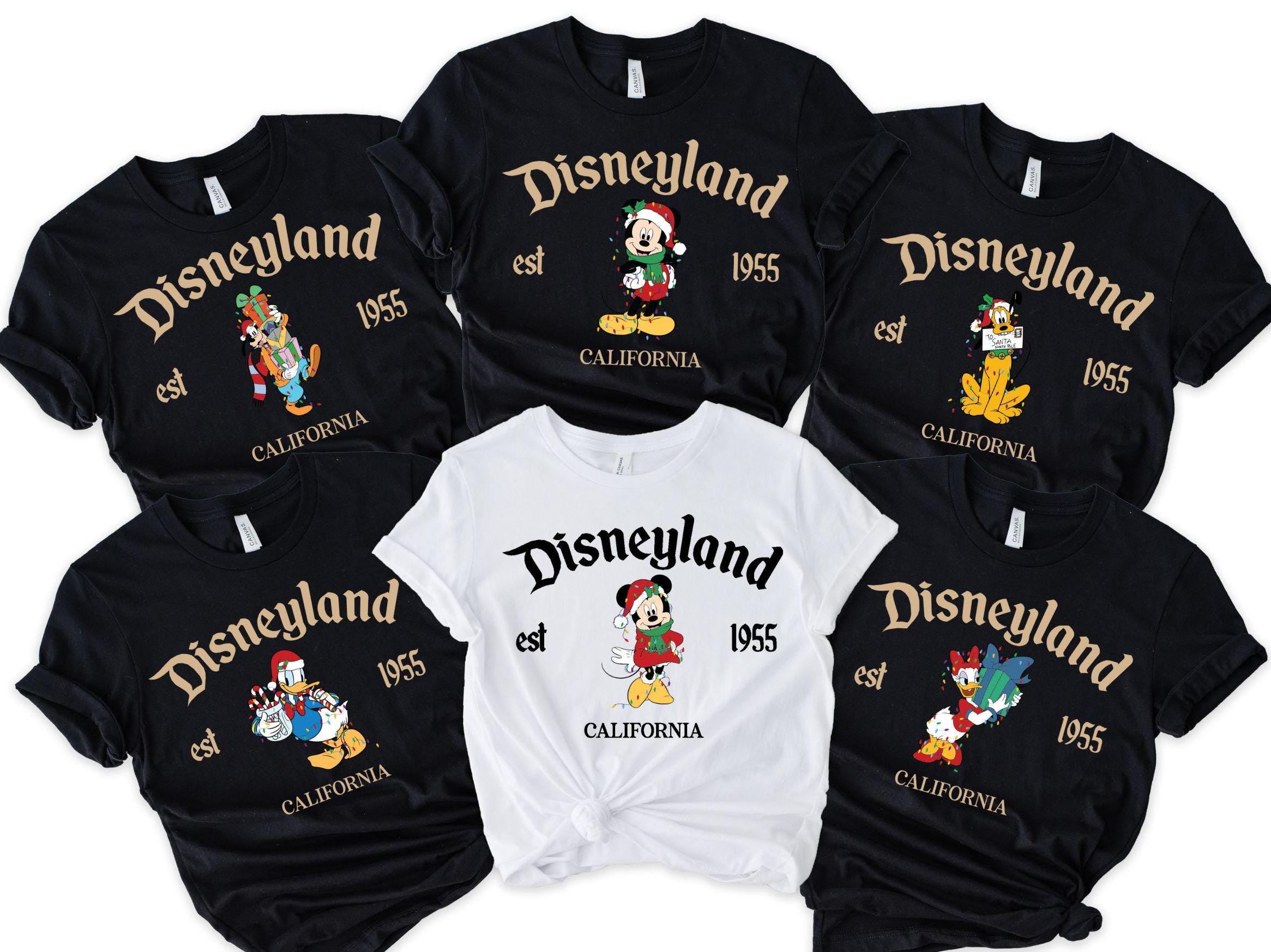 Vintage Disney Christmas All Characters Shirts Mickey And Friends Christmas Shirt Christmas Party Sweatshirt Disney Family Xmas Light Tee Sweatshirt – Everyday Comfort · Great Gift For Fans