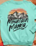 Mountain Mama Ladies Sweatshirt Unisex Crewneck Jumper Outdoor Adventure Clothing Gift for Hikers Cozy Mountain Lover Sweatshirt – Fan Favorite · Top Pick For Any Outfit