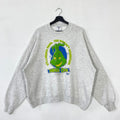 Vintage Grinch Sweatshirt Grinch Crewneck Dr Seuss Grinch Sweater Pullover Dr Seuss Grinch Cartoon Print Logo Grey XLarge Sweatshirt – Feel-Good Design · Trending Graphic Apparel