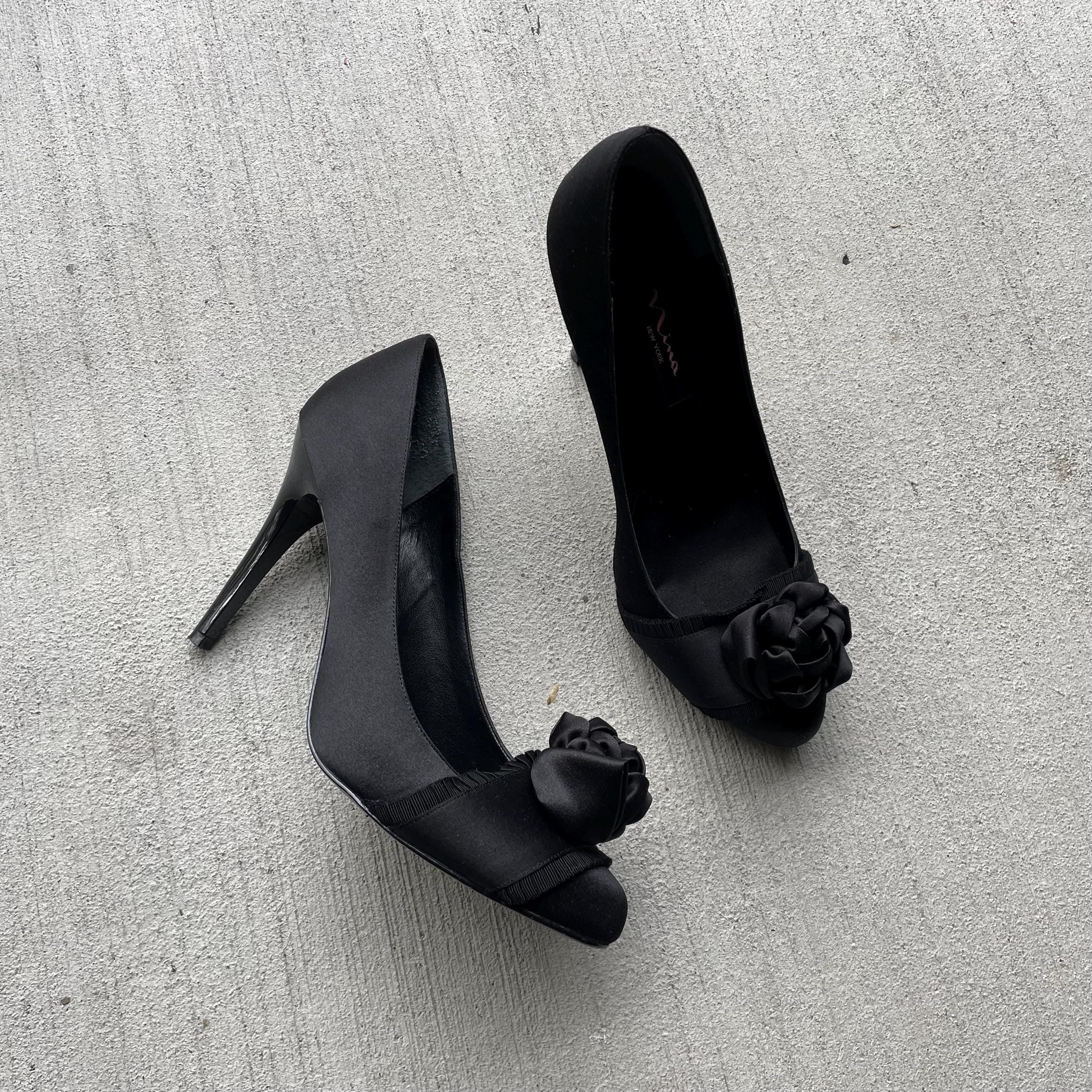 y2k vintage black rosette stiletto heels size Graphic Tee – Feel-Good Design · High-Quality Print