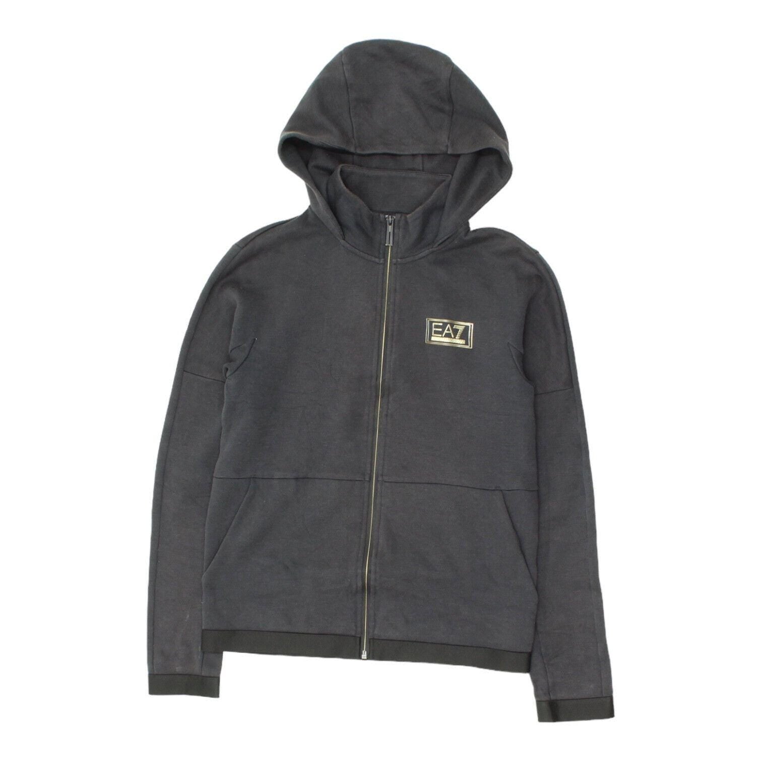 EA7 Emporio Armani Mens Grey Full Zip Hoodie Hooded Designer Sweatshirt Hoody Hoodie – Fan Favorite · Great Gift For Fans