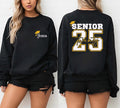 Personalized Senior 2025 Sweatshirt or Hoodie Custom Graduation Gift with Name Class of 2025 Apparel Grad Cap Design Senior Year Sweatshirt Hoodie – Bold Style · Trending Graphic Apparel