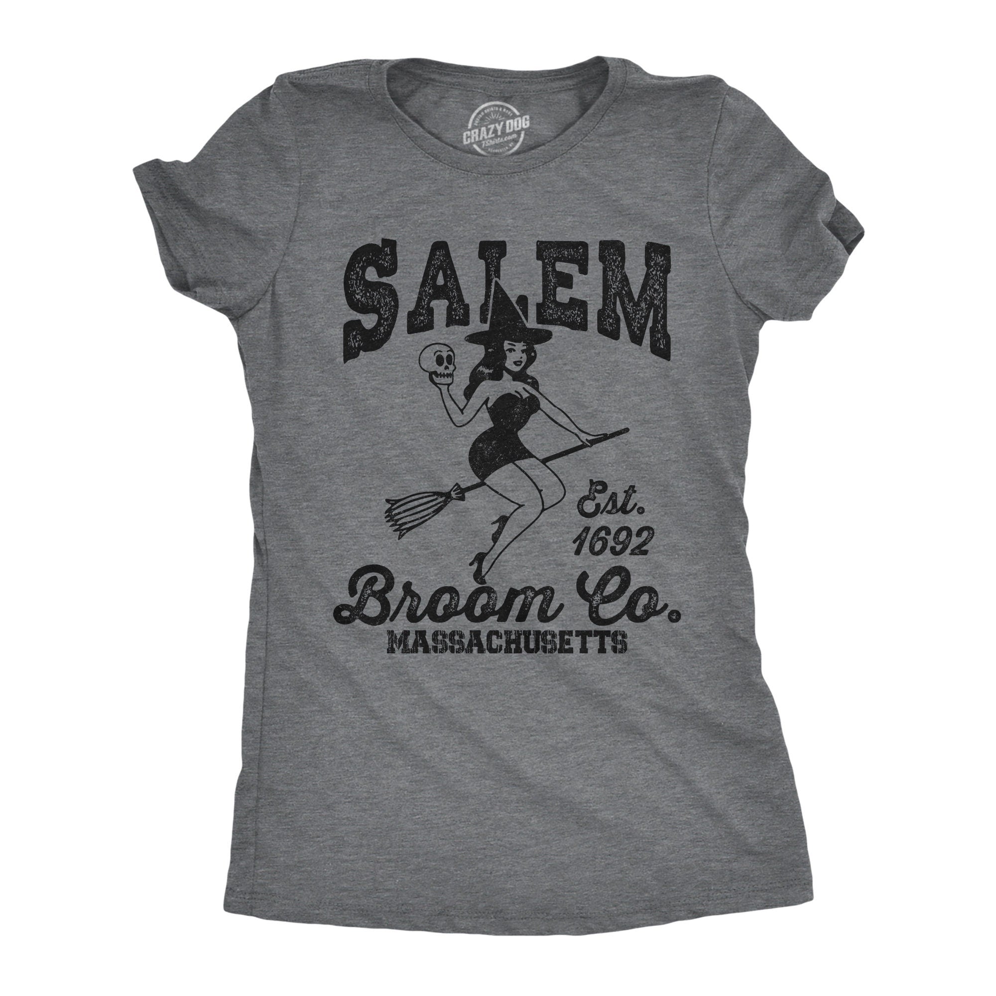 Witch Shirt Pagan TShirt Occult Shirt Salem Broom Co Womens Funny T shirt Salem Witch Trials Witch Shirt Salem Shirts Vintage Tee Graphic Tee – Cozy Vibes · Great Gift For Fans