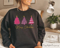 Christmas Trees Sweatshirt Pink Christmas Sweater Christmas Shirt Xmas Holiday Tshirt Family Christmas Shirts Womens Christmas Crewneck Sweatshirt – Cozy Vibes · Top Pick For Any Outfit