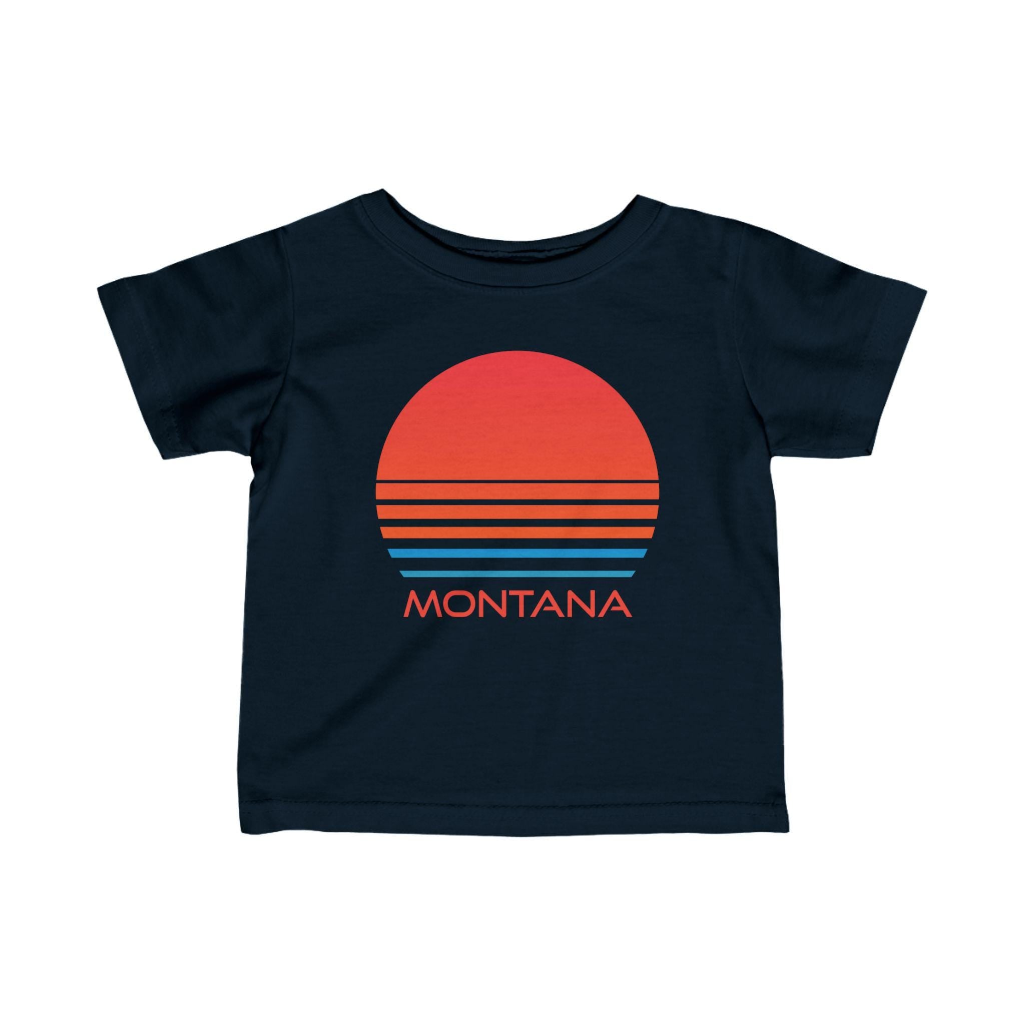 Montana Retro 80s Baby TShirt Infant Tee Montana Kid Apparel 80s Baby Gift Personalization Available Graphic Tee – Feel-Good Design · Great Gift For Fans