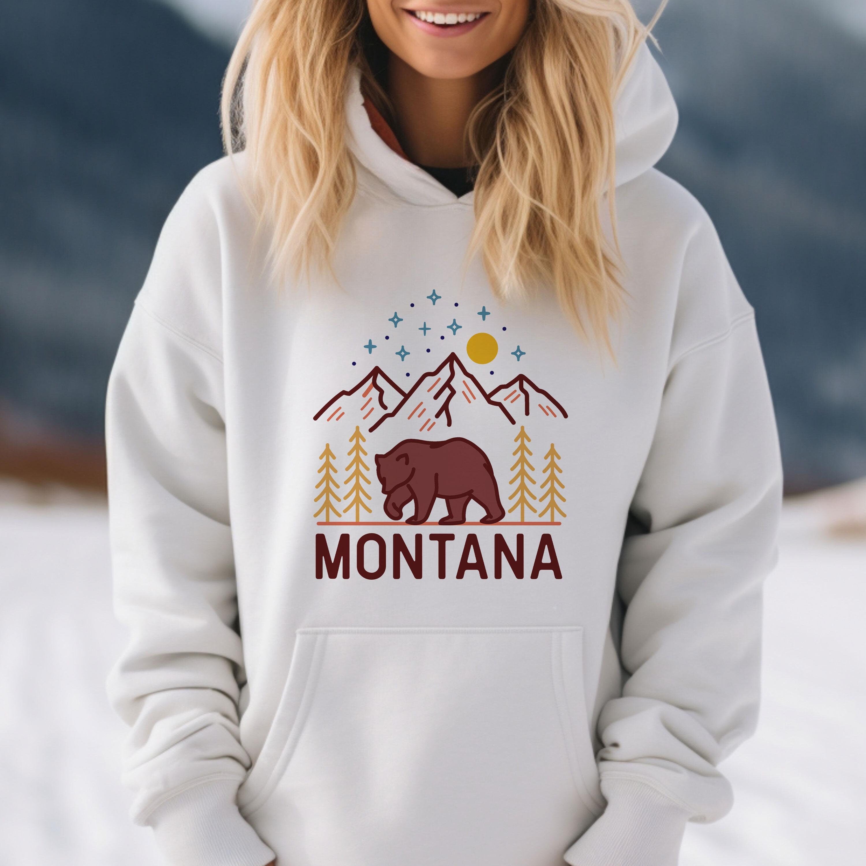 Montana Hoodie Retro Unisex Montana Hoodie Sweatshirt Personalization Available Hoodie – Warm & Stylish · Must-Have Style