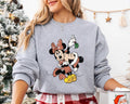 Retro Minnie Mickey Christmas T Shirt Holiday Minnie Mickey Tee Disney Christmas Shirt Mistletoe Minnie Holiday Gift for Disney Lovers Graphic Tee – Soft Feel · Perfect For Daily Wear