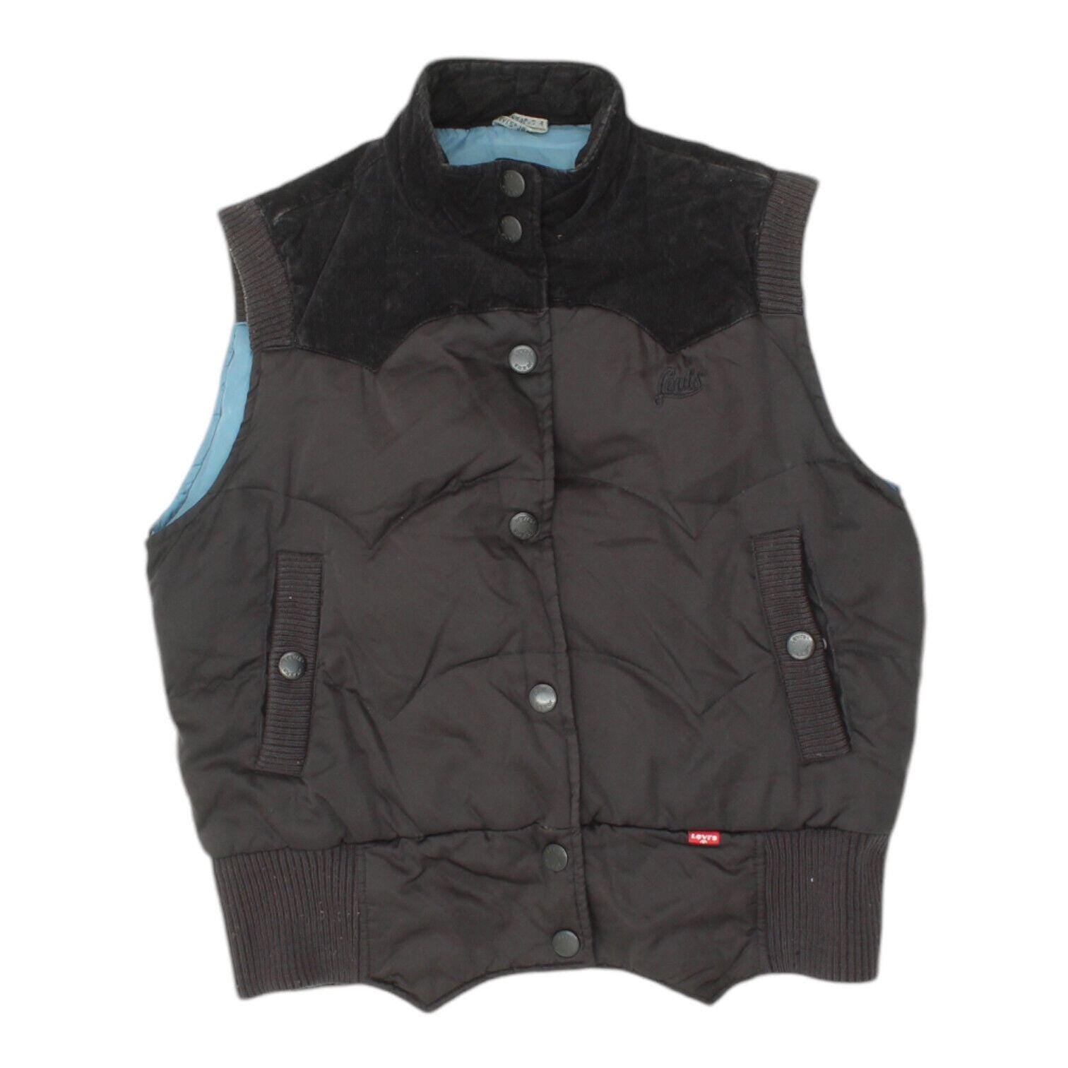 Levi39s Womens Black Quilted Sleeveless Jacket Vintage High End Designer Gilet Graphic Tee – Warm & Stylish · Top Pick For Any Outfit