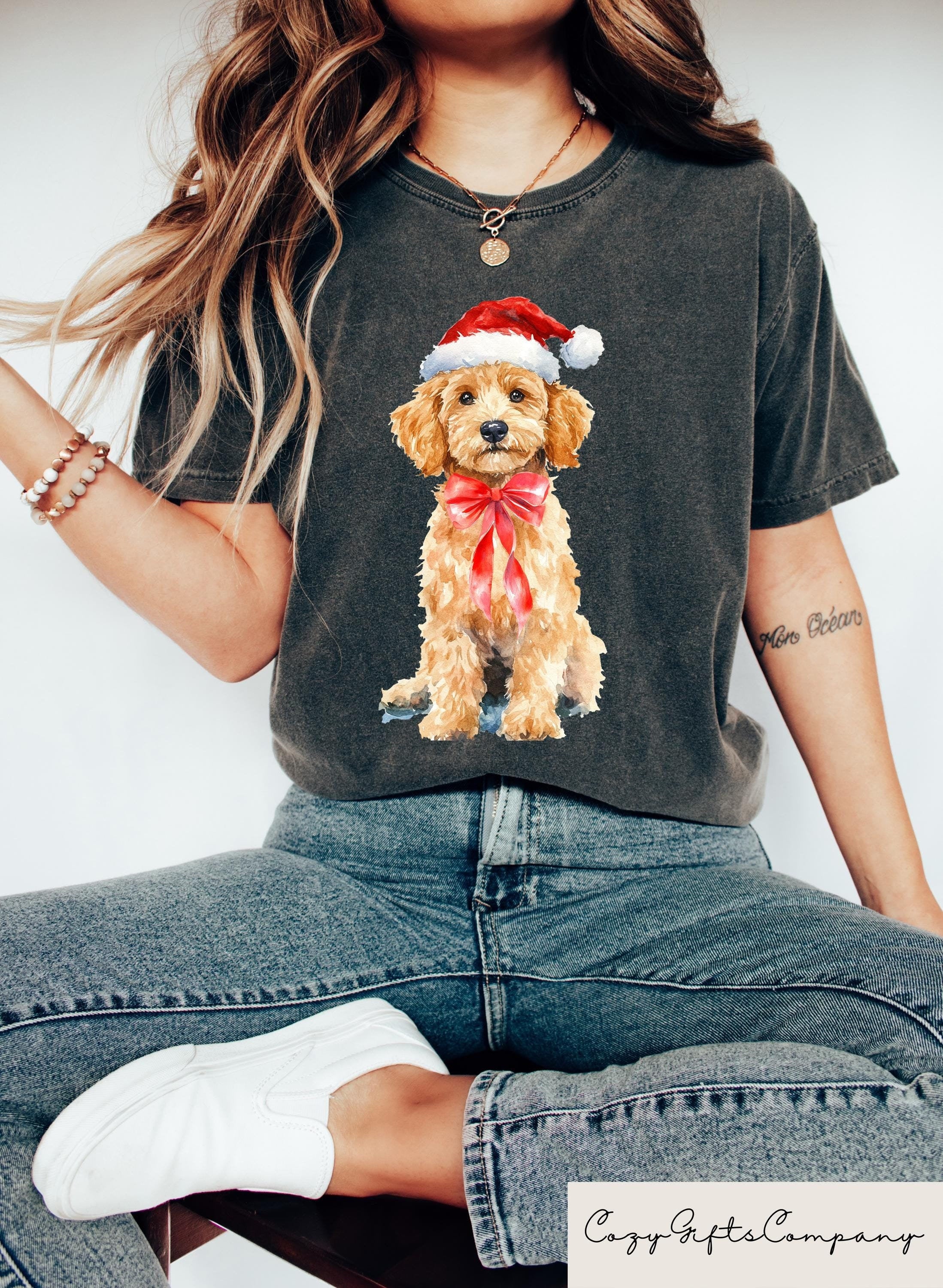 Comfort Retro Golden Doodle Shirt Dog Lover Gift Christmas Holiday Tee Christmas Golden Doodle Shirt Dog Christmas Sweatshirt Sweatshirt – Cozy Vibes · Top Pick For Any Outfit