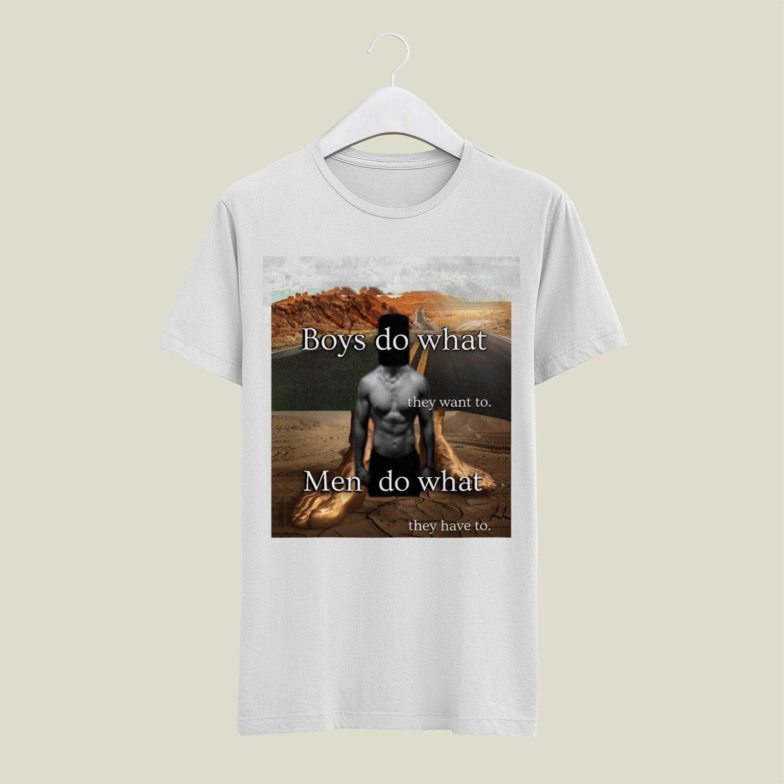 Boys Versus Men Short Sleeve Unisex T Shirt Graphic Tee – Everyday Comfort · Must-Have Style