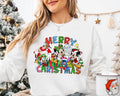 Merry Christmas Disney T Shirt Mickey Minnie Donald Goofy Pluto and Stitch Holiday Sweatshirt Gift Disney Christmas Family Matching Tee Sweatshirt – Cozy Vibes · High-Quality Print