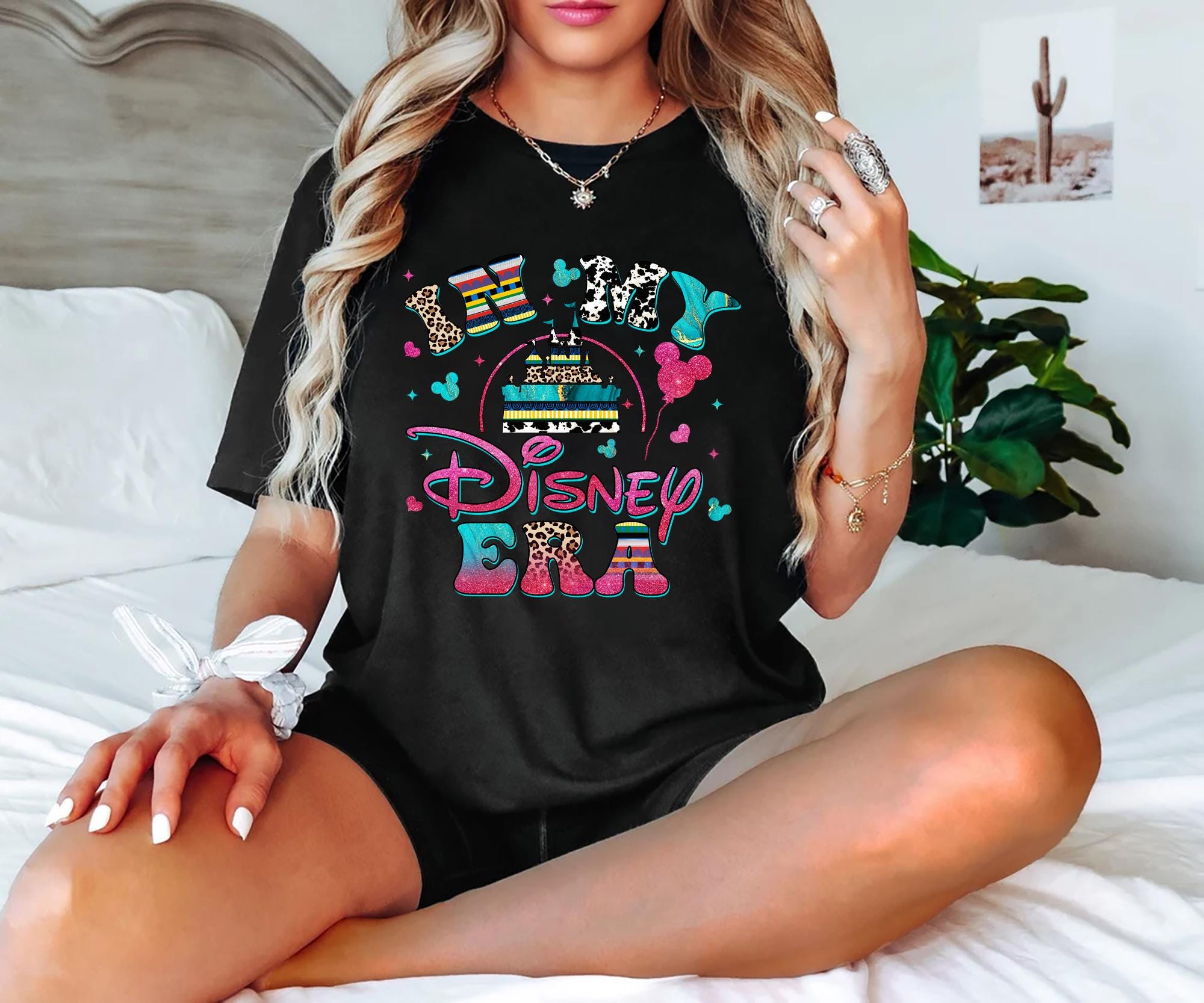 In My Disney Era Shirt Magical Castle Disneyland Vacation Tee Family Matching Disney Trip Outfit Perfect Sparkly Disney Era Gift For Girls Graphic Tee – Everyday Comfort · High-Quality Print