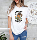 Funny Dachshund T Shirt Dog Lover Gift Summer Vibes Tee Tropical Dog Shirt Casual Graphic Tee Livin The Low Life Graphic Tee – Fan Favorite · Trending Graphic Apparel