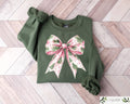 Cute Christmas Bow Shirt Christmas Tree Coquette Sweatshirt Retro Christmas Tshirt Xmas Holiday Coquette T shirt Matching Xmas Shirt Sweatshirt – Aesthetic Look · Must-Have Style