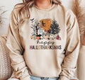 Happy Hallothanksmas Sweatshirt Halloween Sweatshirt Cute Tee Christmas Sweatshirt Trendy Cute Halloween Sweater Halloween Sweatshirt Sweatshirt – Fan Favorite · Great Gift For Fans