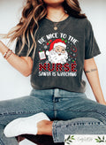 Nurse Christmas Shirt Christmas Nurse Sweatshirt Retro Santa Nurse Tshirt Icu Peds Nurse Pediatric Nurse Christmas Gifts Nurse Sweater Sweatshirt – Soft Feel · Perfect For Daily Wear