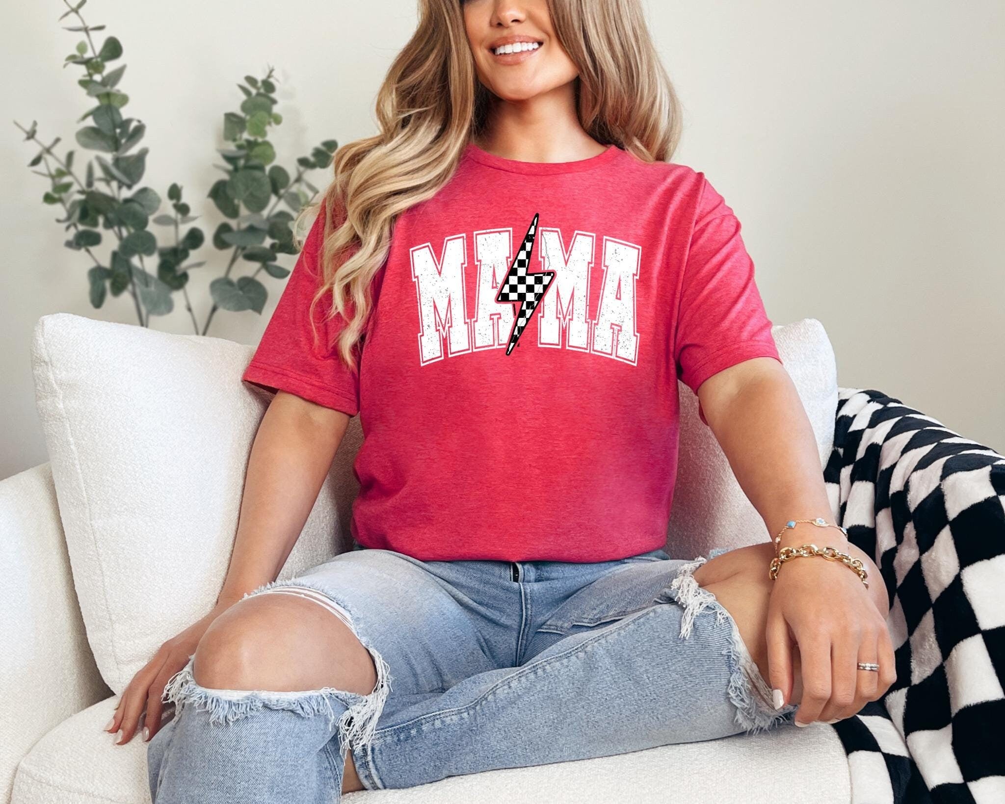 Checkered Mama Shirt Retro Mama Shirt Fall Mama Shirt Mama T shirt Mom Shirts Trendy Shirt women39s shirt Womens Gift Mama Shirt Graphic Tee – Premium Graphic · Must-Have Style