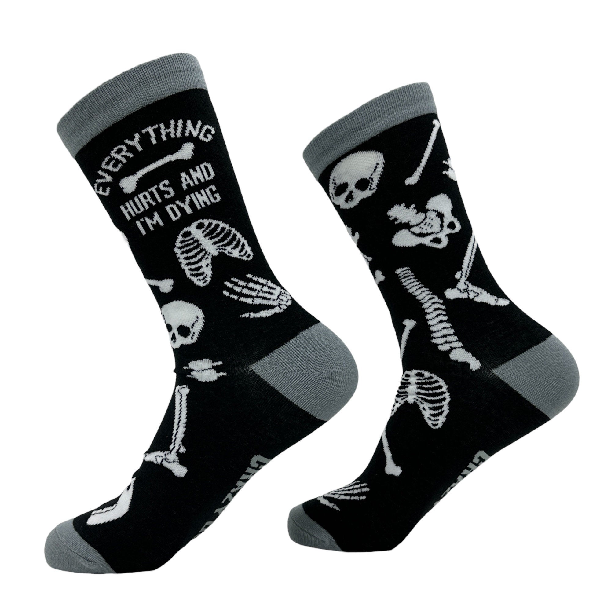 Everything Hurts And I39m Dying Halloween Socks Funny Womens Halloween Socks Funky Socks Skull Socks Skeleton Socks Falling Apart Socks Graphic Tee – Bold Style · Must-Have Style