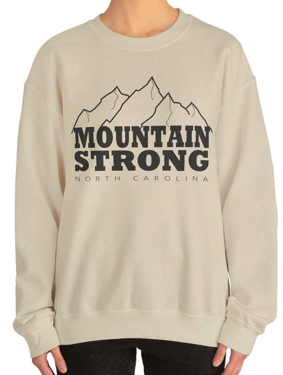 North Carolina Sweatshirt Mountain Strong Hurricane Recovery Shirt NC Relief Crewneck Appalachian Disaster Support Gift United Together Sweatshirt – Easygoing Wear · Must-Have Style