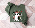 Christmas Ghost Santa Sweatshirt Christmas Ghost Gift Christmas Matching Shirts Xmas Holiday Gift Spooky Christmas Crewneck Sweatshirt – Cozy Vibes · Top Pick For Any Outfit