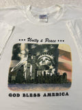 Vintage 2000s September 11th 2001 Statue Of Liberty Twin Towers T Shirt XL NEW Graphic Tee – Aesthetic Look · Perfect For Daily Wear