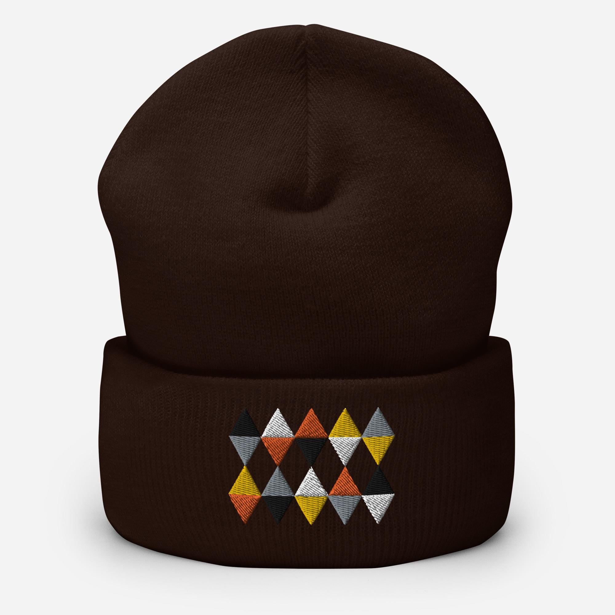 Gay Bear Flag Triangles Beanie Embroidered Dad Hat Bear Brotherhood Pride Gift Gay Pride Winter Hat for LGBTQ Supporters Graphic Tee – Easygoing Wear · High-Quality Print