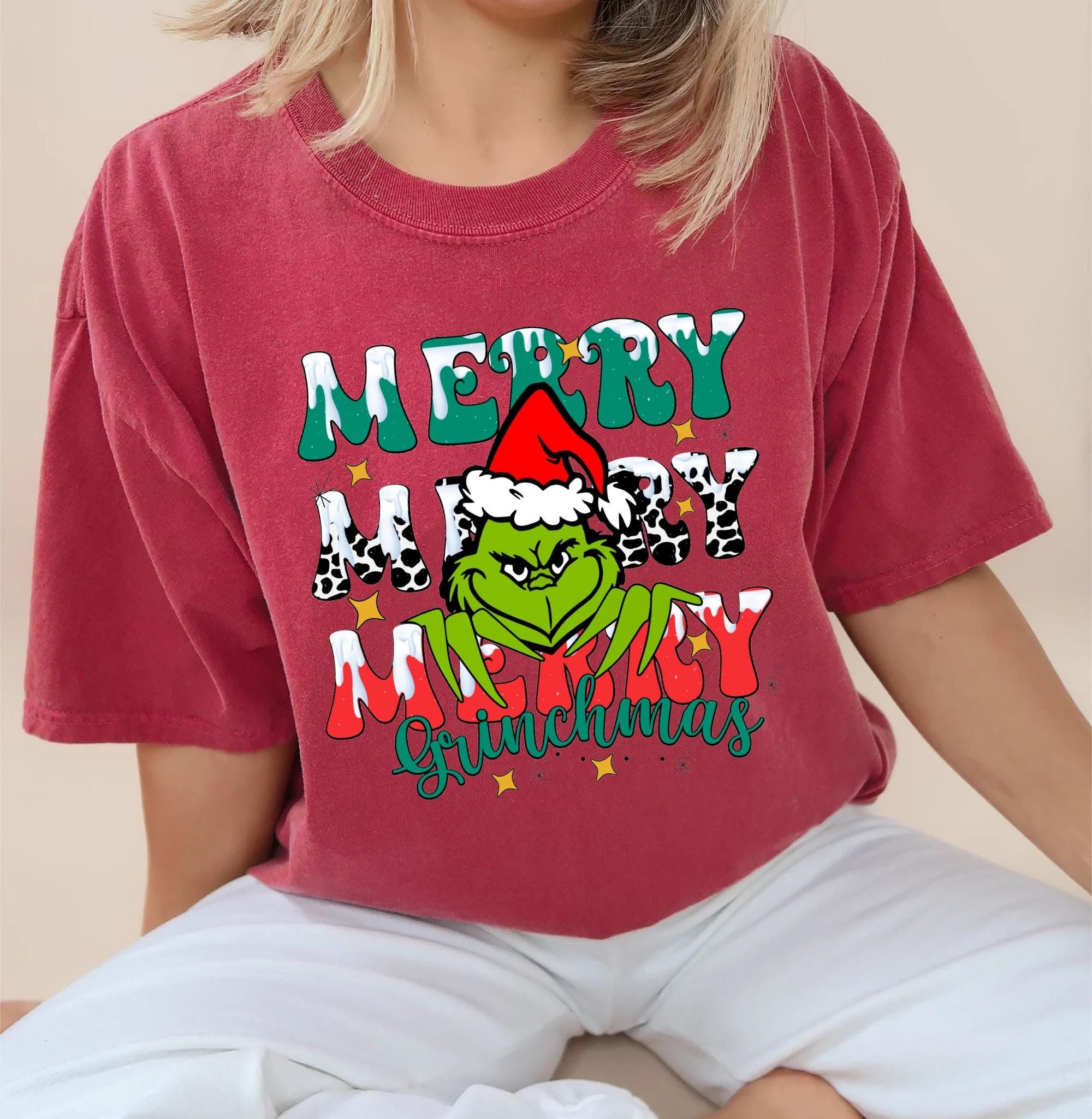 Merry Grinchmas Shirt Grinch Holiday Shirt Funny Family Shirt Christmas Gifts Shirt Whimsical GRINCHMAS Sweater Christmas Gift Idea Graphic Tee – Everyday Comfort · Top Pick For Any Outfit