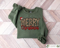 Merry Christmas Sweatshirt Leopard Printed Christmas Tshirt Christmas Gifts Womens Leopard Christmas Sweater Christmas Matching Shirts Sweatshirt – Cozy Vibes · Trending Graphic Apparel