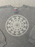 Vintage 1990s Winter Snowflake Snow Poetry Puff Print Crewneck Sweatshirt M L Sweatshirt – Easygoing Wear · High-Quality Print