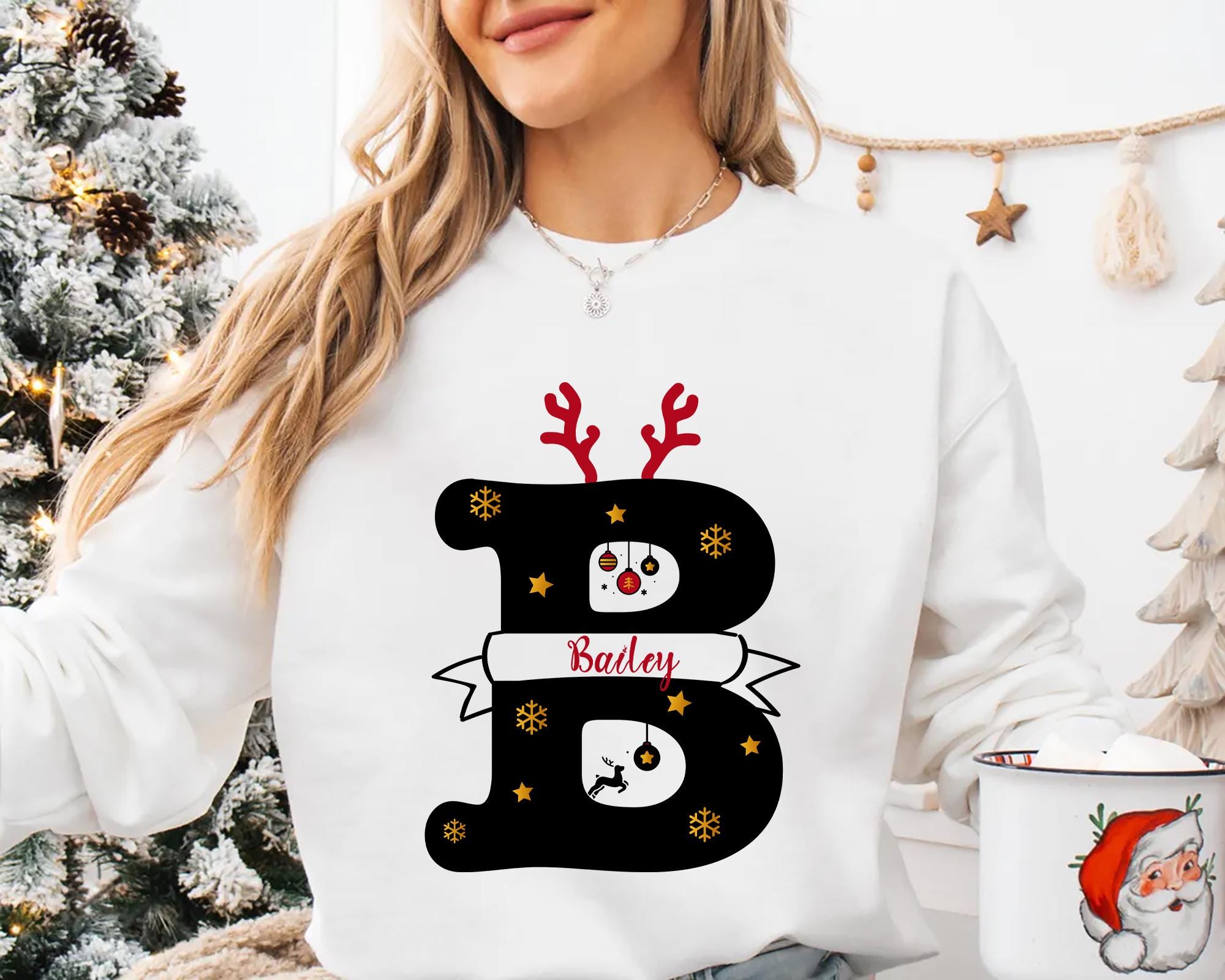 Custom Family Christmas Name Shirt Monogrammed Family Christmas Tee Personalized Christmas Family T Shirt Custom Christmas Shirt With Name Graphic Tee – Aesthetic Look · Top Pick For Any Outfit