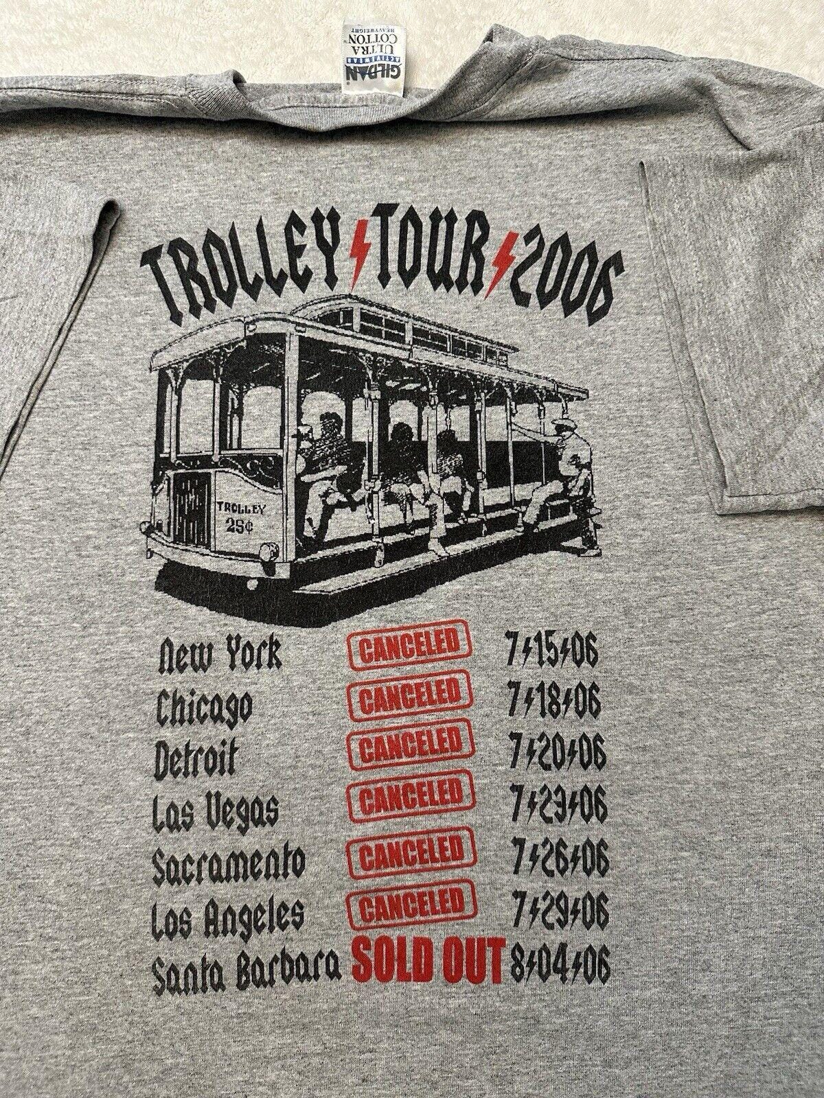 Vintage Y2K Santa Barbara California Beach Trolley Metal Band Parody T Shirt M L Graphic Tee – Feel-Good Design · Great Gift For Fans