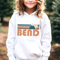 Bend Oregon Youth Hoodie Retro Mountain Bend Youth Sweatshirt Personalization Available Hoodie – Warm & Stylish · Top Pick For Any Outfit