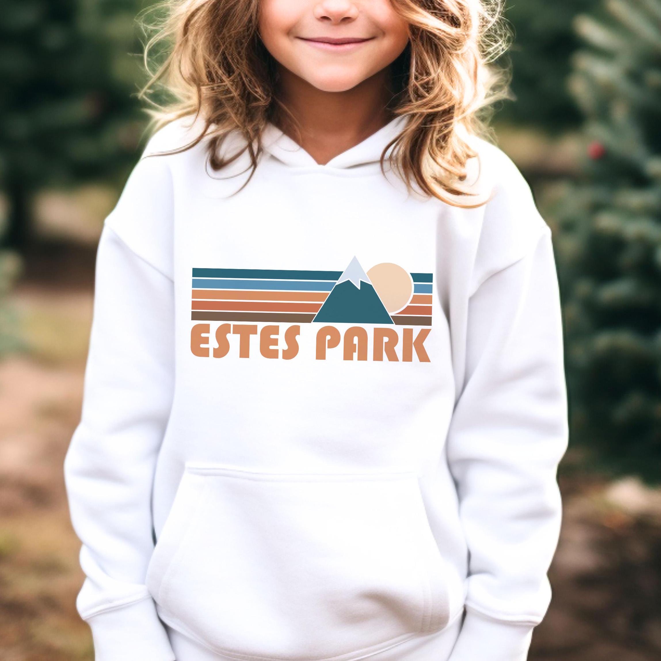 Estes Park Colorado Youth Hoodie Retro Mountain Estes Park Youth Sweatshirt Personalization Available Hoodie – Aesthetic Look · Perfect For Daily Wear