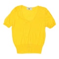 Gemma Co Womens Yellow Knit Short Sleeve Top Vintage High End Tshirt VTG Graphic Tee – Cozy Vibes · Great Gift For Fans
