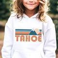 Tahoe California Youth Hoodie Retro Mountain Tahoe Youth Sweatshirt Personalization Available Hoodie – Cozy Vibes · High-Quality Print