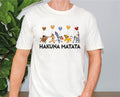 Hakuna Matata Lion King Shirt Disney Simba Timon Pumbaa Zazu and Rafiki Graphic Tee Perfect Gift for Disney Fans and Family Matching Outfits Graphic Tee – Feel-Good Design · Great Gift For Fans