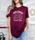 Dog Moms Social Club T Shirt Funny Dog Lover Gift Cute Dog Graphic Tee Casual Wear Dog Mom Apparel Pet Owner Shirt Adorable Gift Idea Graphic Tee – Aesthetic Look · Trending Graphic Apparel