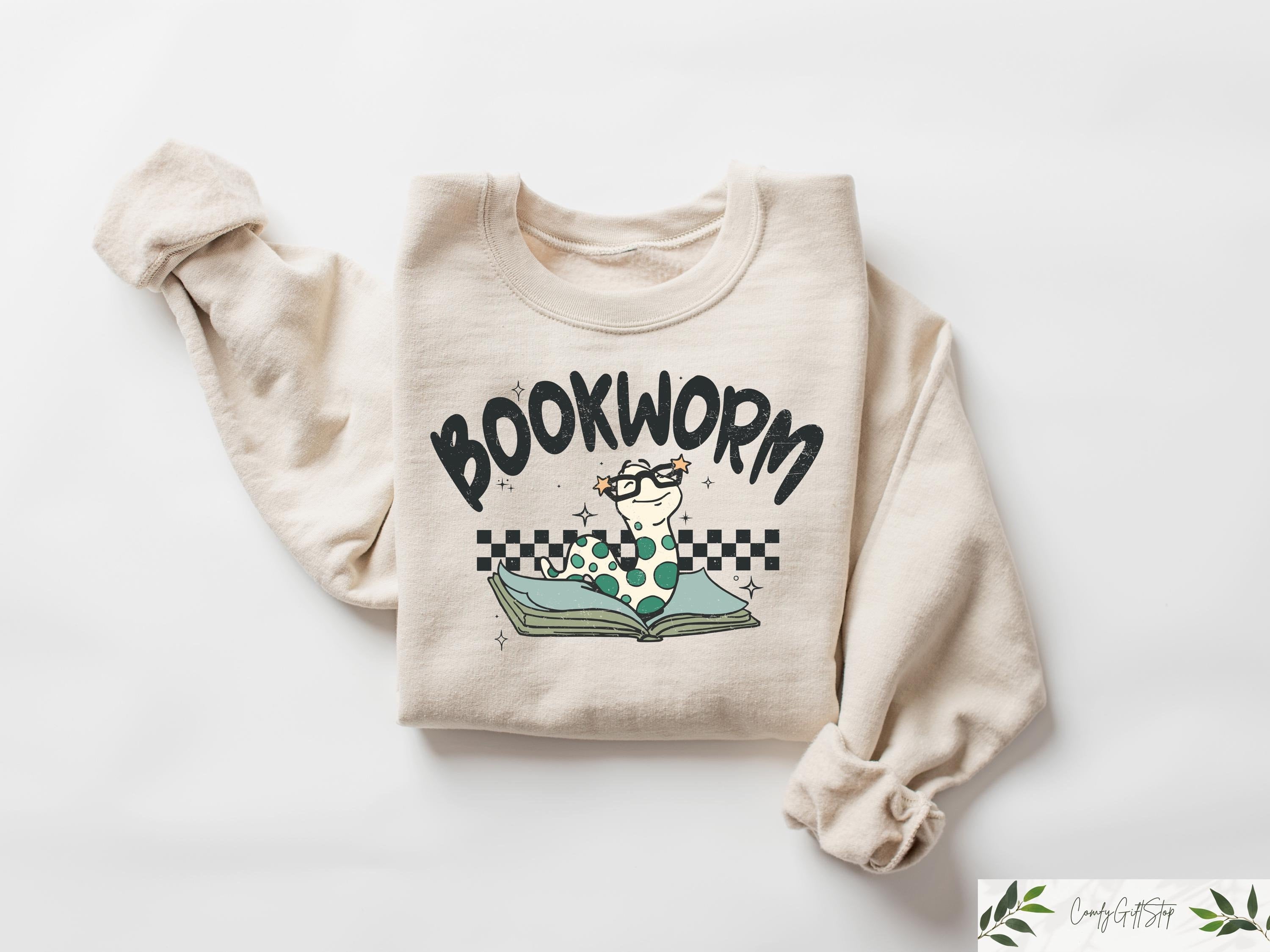 Bookworm Sweatshirt Book Lovers Hoodie Bookish Sweater Teacher Book Lovers Librarian Shirt Book Lover Gift Bookworm Crewneck Hoodie – Aesthetic Look · Must-Have Style